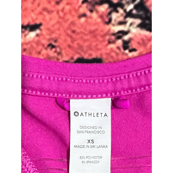 Athleta Racerback Pink / Fuscia Tank Top - Size XS Extra Small - Picture 4 of 5